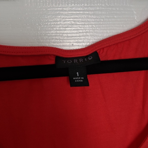 Torrid Coral Jersey Skater Dress - Picture 3 of 4